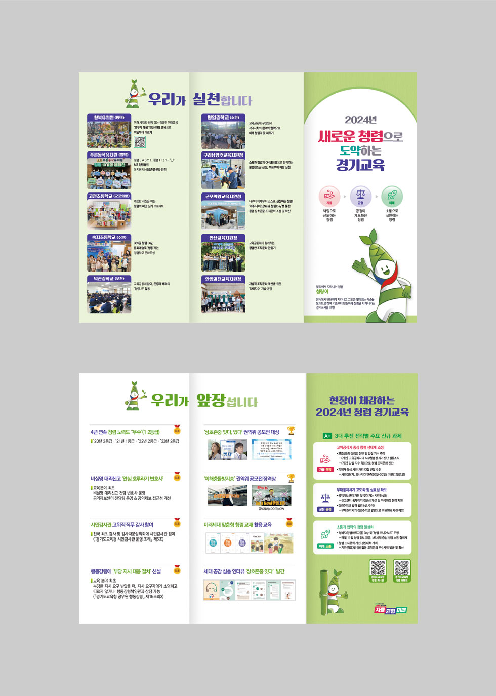 2024년 청렴 경기교육 상세 디자인