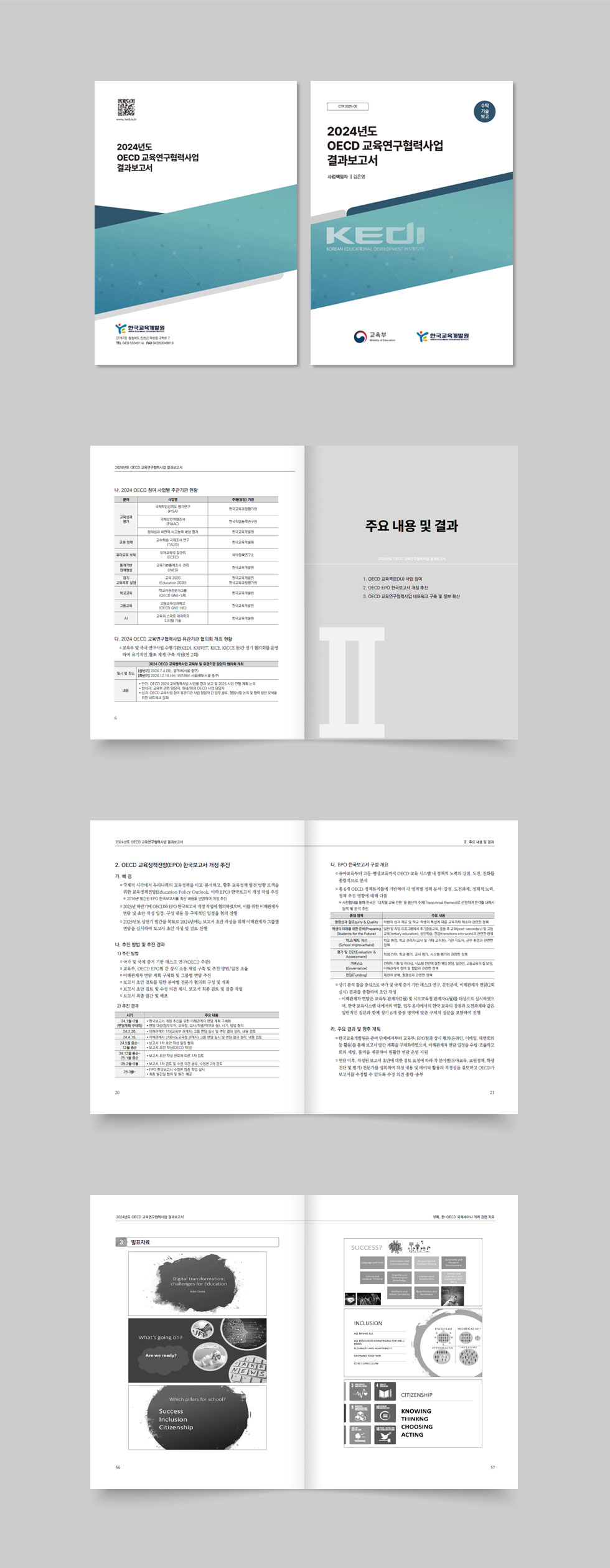 2024년도 OECD 교육연구협력사업 결과보고서 상세 디자인