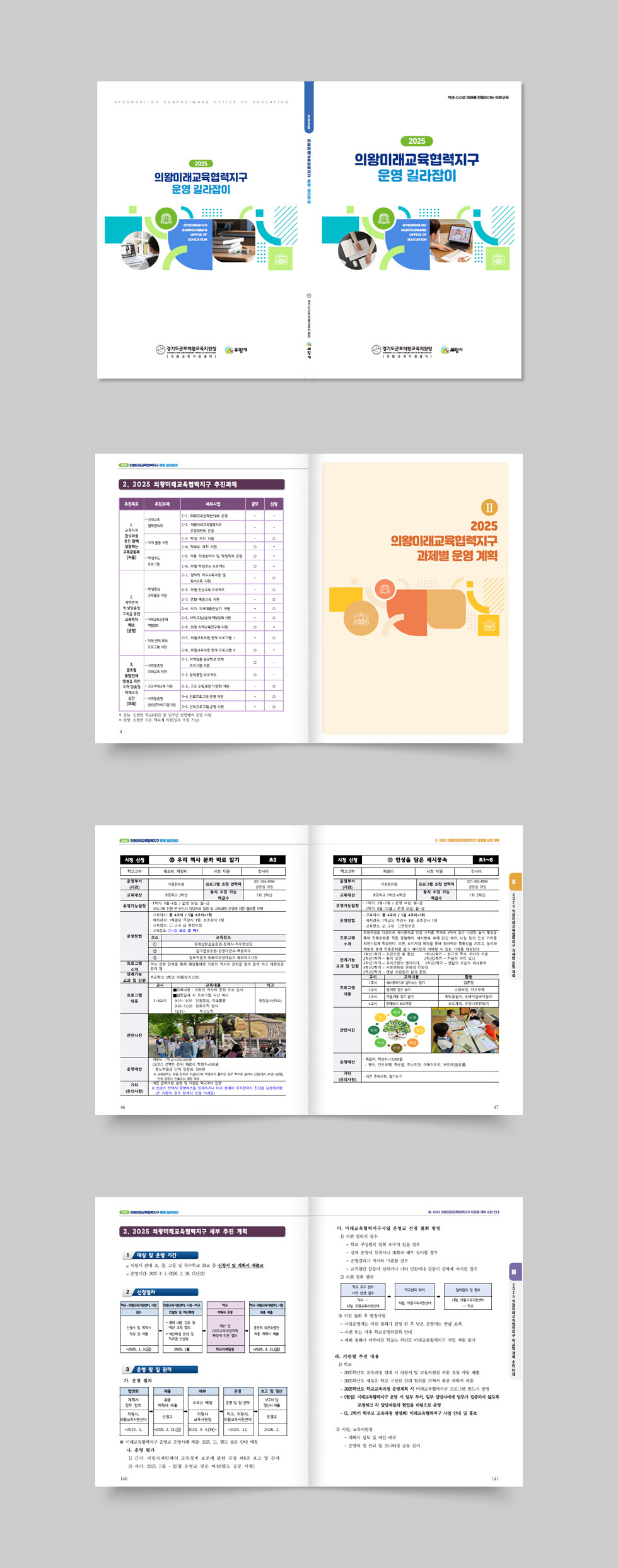 2025 의왕미래교육협력지구 운영 길라잡이 상세 디자인